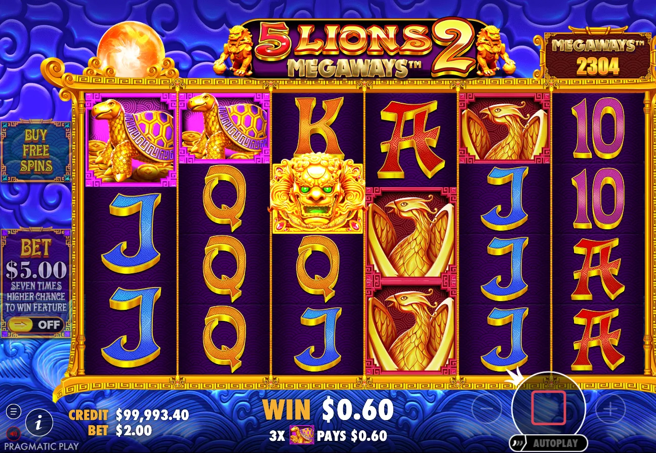 5 Lions Megaways 2 Slot